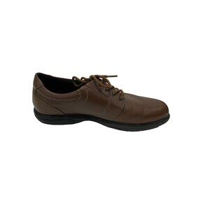 Nunn Bush Mens Brown Leather Comfort Gel Oxford Shoes Size 8.5